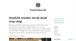 Desktop Screenshot of fraukedecoodt.org